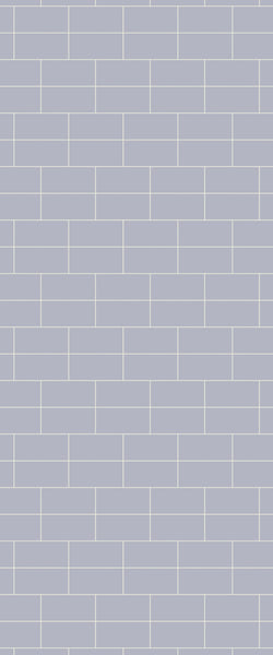 Grey Brickbond Acrylic Shower Wall Panel 2440mm x 1220mm (3mm Thick) - CladdTech