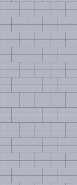 Grey Brickbond Acrylic Shower Wall Panel 2440mm x 1220mm (3mm Thick) - CladdTech