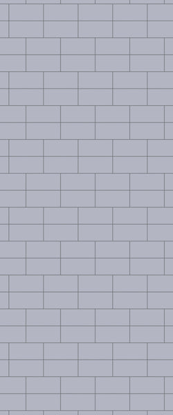 Grey Brickbond Acrylic Shower Wall Panel 2440mm x 1220mm (3mm Thick) - CladdTech