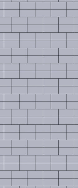 Grey Brickbond Acrylic Shower Wall Panel 2440mm x 1220mm (3mm Thick) - CladdTech