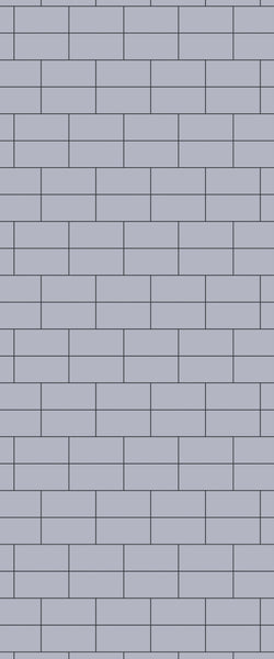 Grey Brickbond Acrylic Shower Wall Panel 2440mm x 1220mm (3mm Thick) - CladdTech