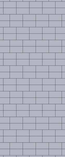 Grey Brickbond Acrylic Shower Wall Panel 2440mm x 1220mm (3mm Thick) - CladdTech