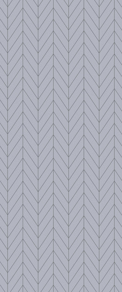 Grey Chevron Acrylic Shower Wall Panel 2440mm x 1220mm (3mm Thick) - CladdTech