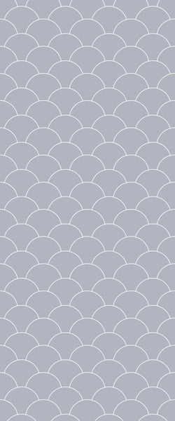 Grey Fishscales Acrylic Shower Wall Panel 2440mm x 1220mm (3mm Thick) - CladdTech