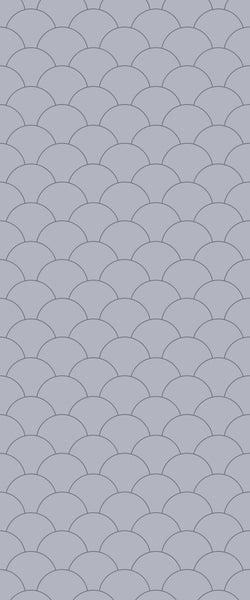 Grey Fishscales Acrylic Shower Wall Panel 2440mm x 1220mm (3mm Thick) - CladdTech