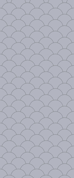 Grey Fishscales Acrylic Shower Wall Panel 2440mm x 1220mm (3mm Thick) - CladdTech