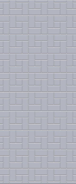 Grey Windmill Acrylic Shower Wall Panel 2440mm x 1220mm (3mm Thick) - CladdTech