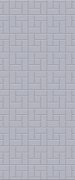 Grey Windmill Acrylic Shower Wall Panel 2440mm x 1220mm (3mm Thick) - CladdTech
