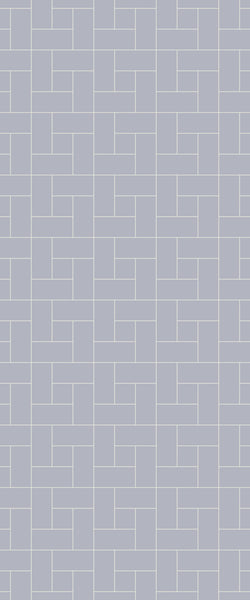 Grey Windmill Acrylic Shower Wall Panel 2440mm x 1220mm (3mm Thick) - CladdTech