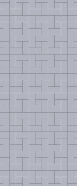 Grey Windmill Acrylic Shower Wall Panel 2440mm x 1220mm (3mm Thick) - CladdTech