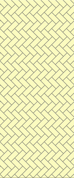 Yellow Diagonal Herringbone Tile Acrylic Shower Wall Panel 2440mm x 1220mm (3mm Thick) - CladdTech