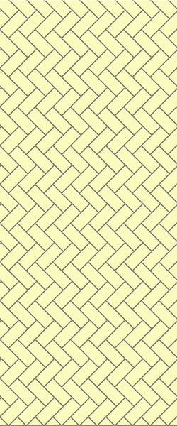 Yellow Diagonal Herringbone Tile Acrylic Shower Wall Panel 2440mm x 1220mm (3mm Thick) - CladdTech