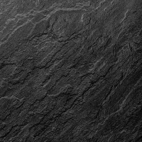 Slate Dark Grey Charcoal Bathroom Wall Panels PVC 5mm Thick Cladding 2.6m x 250mm - Claddtech