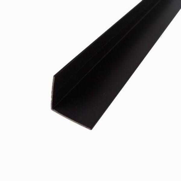 Black Rigid Angle Corner Trim 25 x 25mm For 10mm Bathroom Panels - Claddtech