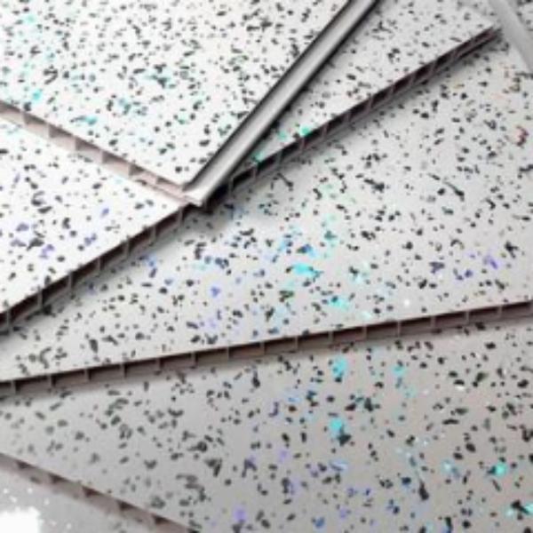 Platinum White Sparkle Bathroom Wall Panels PVC 8mm Thick Cladding 2.6m x 250mm - Claddtech