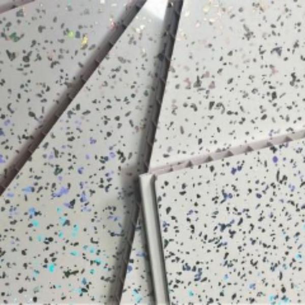 Platinum White Sparkle Bathroom Wall Panels PVC 8mm Thick Cladding 2.6m x 250mm - Claddtech