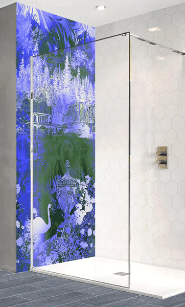 Swan Lake Acrylic Shower Wall Panel Home Decor 2440mmm x 1220mm - CladdTech