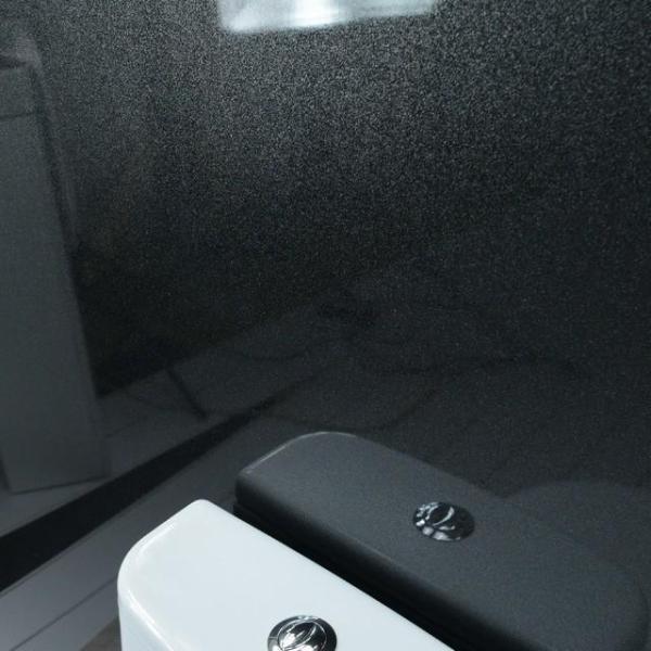 Black Shimmer 10mm Thick Large PVC Cladding Shower Boards 2.4m x 1m - Claddtech