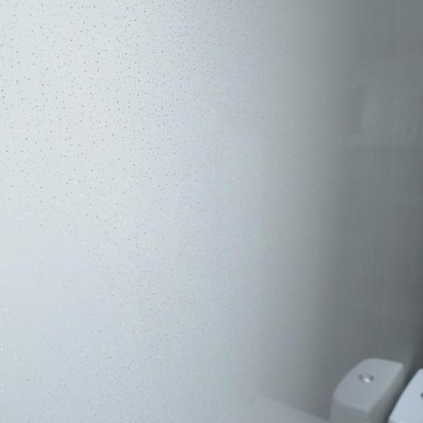 Platinum White Dew 10mm Thick Large PVC Shower Panels 2.4m x 1m - Claddtech
