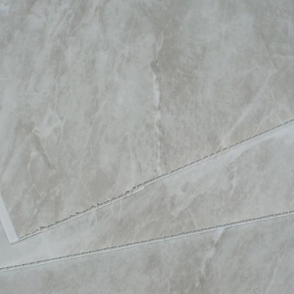 Grey Stone Marble Bathroom Wall Panels PVC 5mm Thick Cladding 2.6m x 250mm - Claddtech