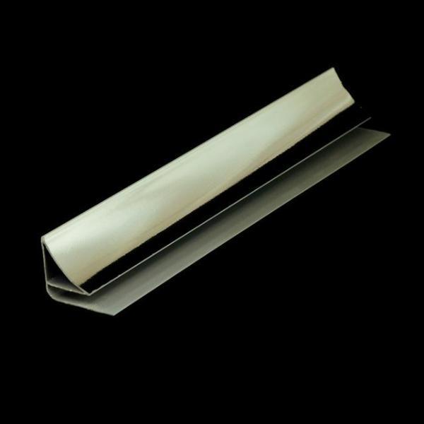 Coving Trim Chrome Finish for Cladding Wall & Ceiling Panels 2.6m Long - Claddtech