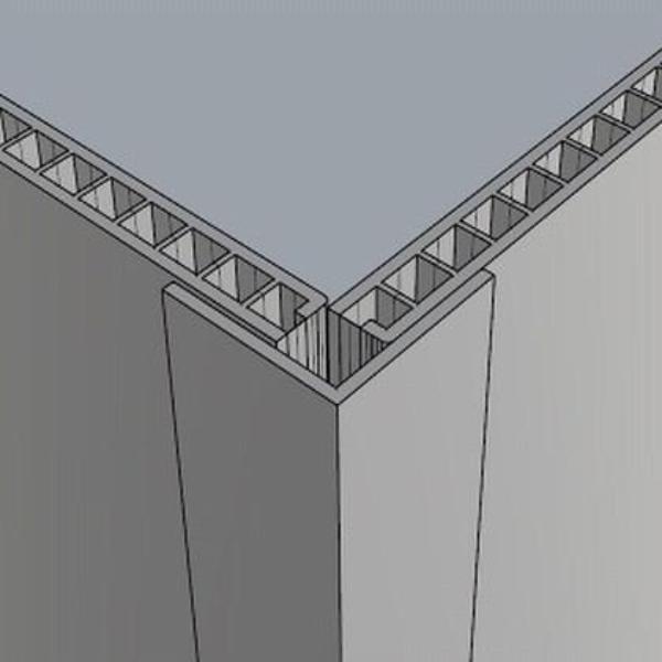 Aluminium Rigid Angle Chrome Cladding Trims 25mm x 25mm For Bathroom Panels - CladdTech