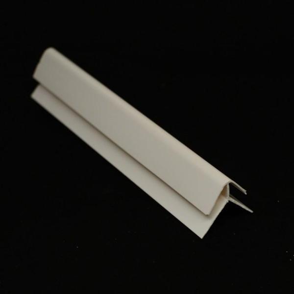 External Corner Trim in White Finish for Cladding Wall Panels 2.6m Long - Claddtech