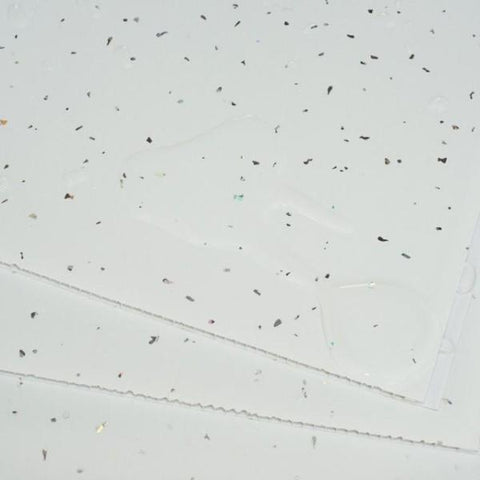 Utopia White Sparkle Bathroom Wall Panels PVC 5mm Thick Cladding 2.6m x 250mm - Claddtech