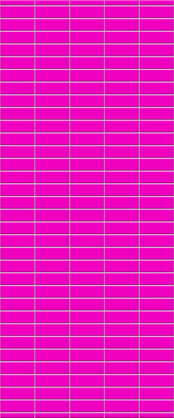 Pink Horizontal Block Tile Acrylic Shower Panel 2440mm x 1220mm ( 3mm Thick) - CladdTech