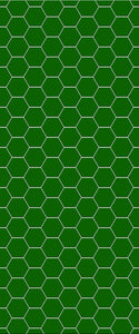 Green Hexagon Tile Acrylic Shower Wall Panel 2440mm x 1220mm (3mm Thick) - CladdTech