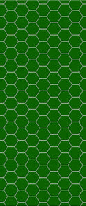 Green Hexagon Tile Acrylic Shower Wall Panel 2440mm x 1220mm (3mm Thick) - CladdTech