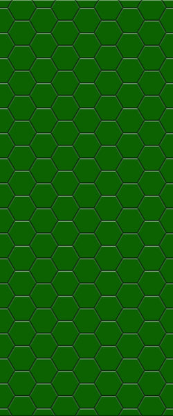 Green Hexagon Tile Acrylic Shower Wall Panel 2440mm x 1220mm (3mm Thick) - CladdTech
