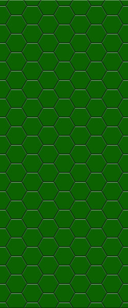 Green Hexagon Tile Acrylic Shower Wall Panel 2440mm x 1220mm (3mm Thick) - CladdTech