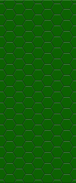 Green Hexagon Tile Acrylic Shower Wall Panel 2440mm x 1220mm (3mm Thick) - CladdTech