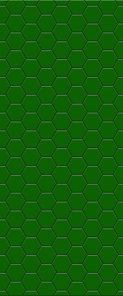 Green Hexagon Tile Acrylic Shower Wall Panel 2440mm x 1220mm (3mm Thick) - CladdTech