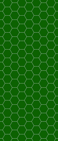 Green Hexagon Tile Acrylic Shower Wall Panel 2440mm x 1220mm (3mm Thick) - CladdTech