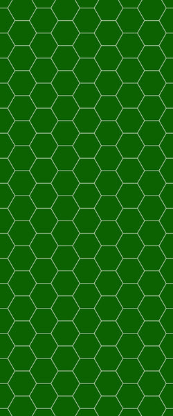 Green Hexagon Tile Acrylic Shower Wall Panel 2440mm x 1220mm (3mm Thick) - CladdTech