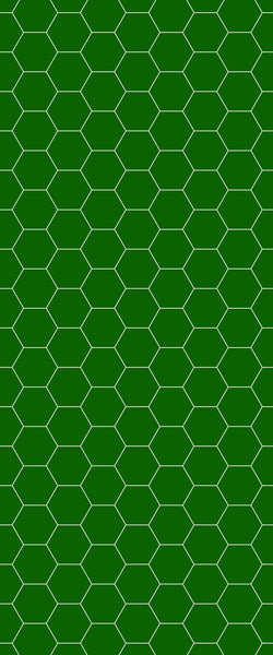 Green Hexagon Tile Acrylic Shower Wall Panel 2440mm x 1220mm (3mm Thick) - CladdTech