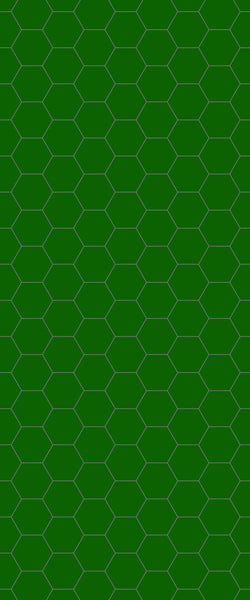 Green Hexagon Tile Acrylic Shower Wall Panel 2440mm x 1220mm (3mm Thick) - CladdTech
