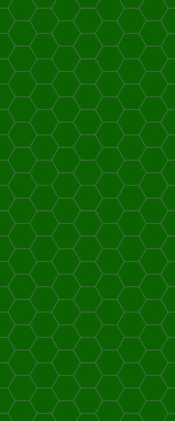 Green Hexagon Tile Acrylic Shower Wall Panel 2440mm x 1220mm (3mm Thick) - CladdTech