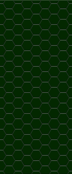 Green Hexagon Tile Acrylic Shower Wall Panel 2440mm x 1220mm (3mm Thick) - CladdTech