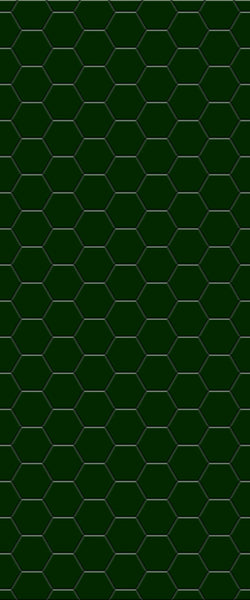 Green Hexagon Tile Acrylic Shower Wall Panel 2440mm x 1220mm (3mm Thick) - CladdTech