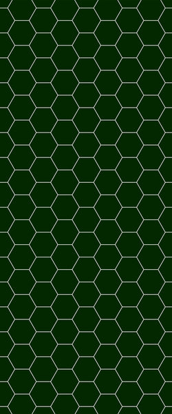 Green Hexagon Tile Acrylic Shower Wall Panel 2440mm x 1220mm (3mm Thick) - CladdTech