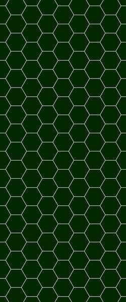 Green Hexagon Tile Acrylic Shower Wall Panel 2440mm x 1220mm (3mm Thick) - CladdTech