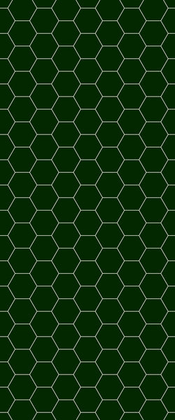 Green Hexagon Tile Acrylic Shower Wall Panel 2440mm x 1220mm (3mm Thick) - CladdTech