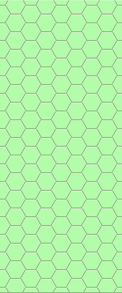 Green Hexagon Tile Acrylic Shower Wall Panel 2440mm x 1220mm (3mm Thick) - CladdTech