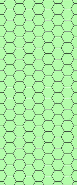 Green Hexagon Tile Acrylic Shower Wall Panel 2440mm x 1220mm (3mm Thick) - CladdTech