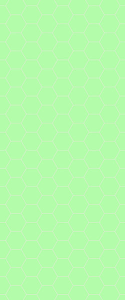 Green Hexagon Tile Acrylic Shower Wall Panel 2440mm x 1220mm (3mm Thick) - CladdTech