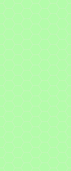 Green Hexagon Tile Acrylic Shower Wall Panel 2440mm x 1220mm (3mm Thick) - CladdTech