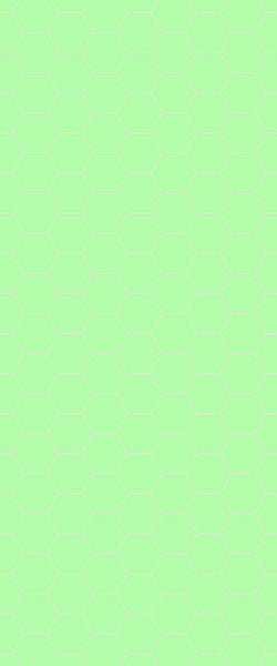 Green Hexagon Tile Acrylic Shower Wall Panel 2440mm x 1220mm (3mm Thick) - CladdTech